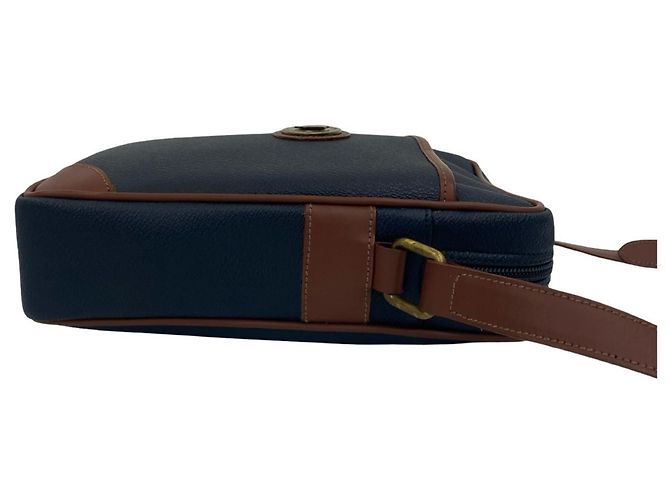 Borsa a spalla/Pochette in pelle con logo a cavallo Nova Check di Burberry Marrone Blu navy - vista 6