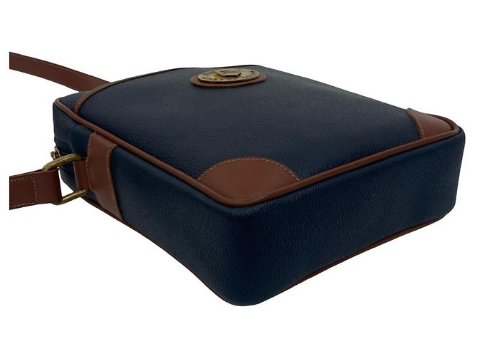 Borsa a spalla/Pochette in pelle con logo a cavallo Nova Check di Burberry Marrone Blu navy - vista 7
