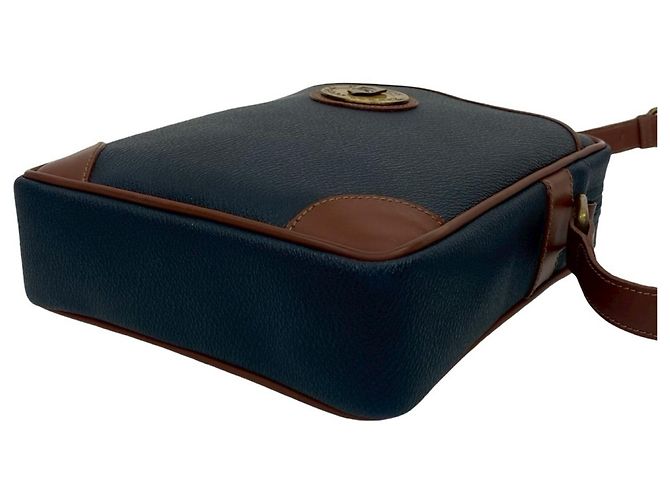 Borsa a spalla/Pochette in pelle con logo a cavallo Nova Check di Burberry Marrone Blu navy - vista 8