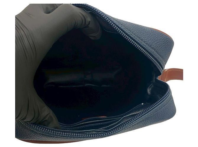 Borsa a spalla/Pochette in pelle con logo a cavallo Nova Check di Burberry Marrone Blu navy - vista 9