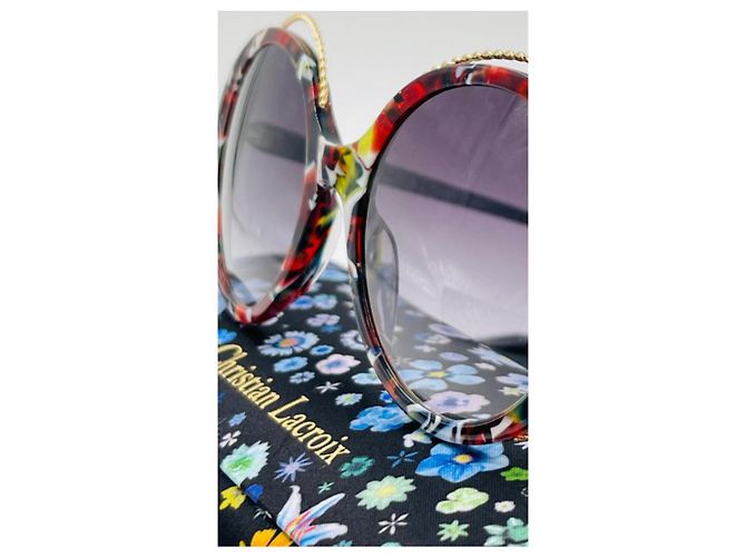 Occhiali da sole Christian Lacroix CL5119 Rosso Verde Azzurro - vista 2