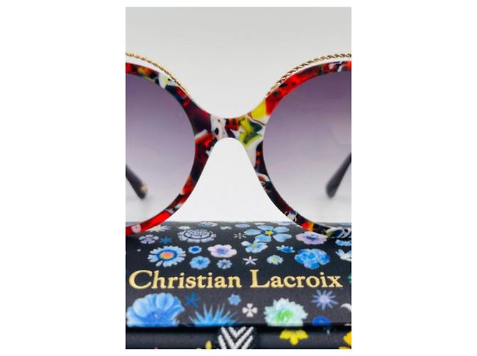 Occhiali da sole Christian Lacroix CL5119 Rosso Verde Azzurro - vista 3