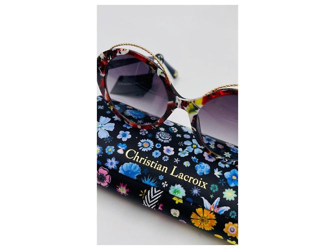 Occhiali da sole Christian Lacroix CL5119 Rosso Verde Azzurro - vista 5