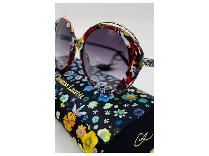 Occhiali da sole Christian Lacroix CL5119 Rosso Verde Azzurro - vista 7