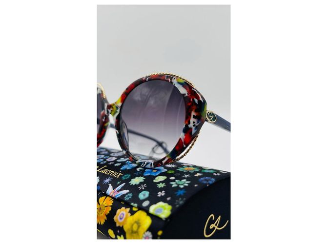 Occhiali da sole Christian Lacroix CL5119 Rosso Verde Azzurro - vista 8