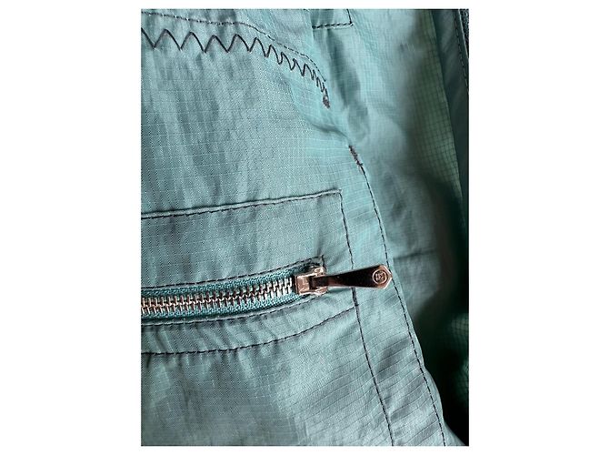 Hermès Turquoise Polyamide Coat - view 11