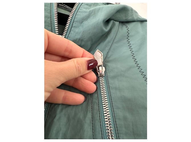 Hermès Turquoise Polyamide Coat - view 6