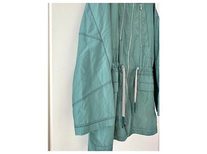 Hermès Turquoise Polyamide Coat - view 7