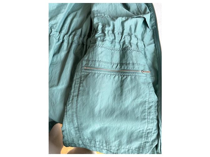 Hermès Turquoise Polyamide Coat - view 9