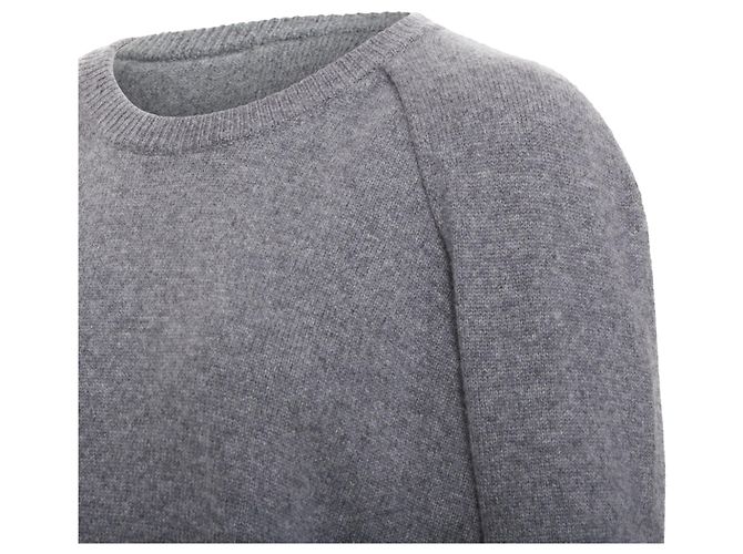 Valentino Garavani Valentino Pullover aus Kaschmir in Grau mit Rückenkapuze - Ansicht 2