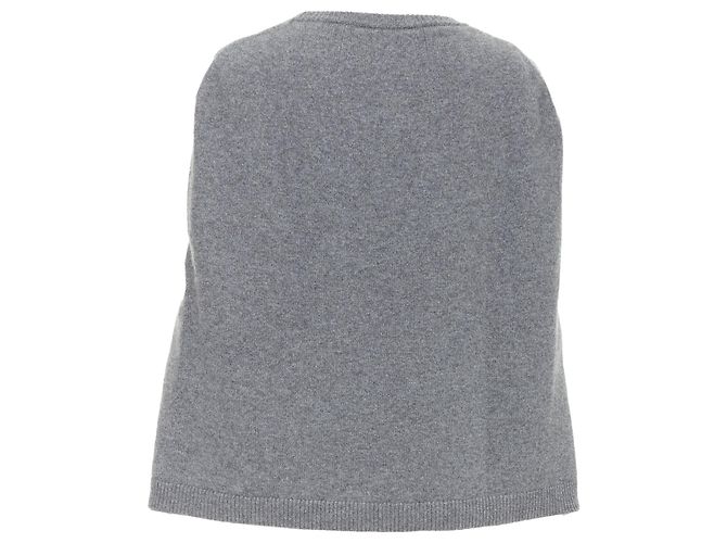 Valentino Garavani Valentino Pullover aus Kaschmir in Grau mit Rückenkapuze - Ansicht 5