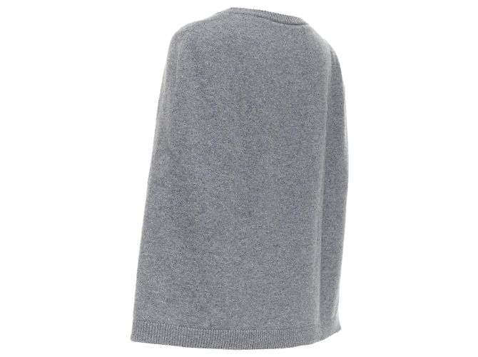 Valentino Garavani Valentino Pullover aus Kaschmir in Grau mit Rückenkapuze - Ansicht 6