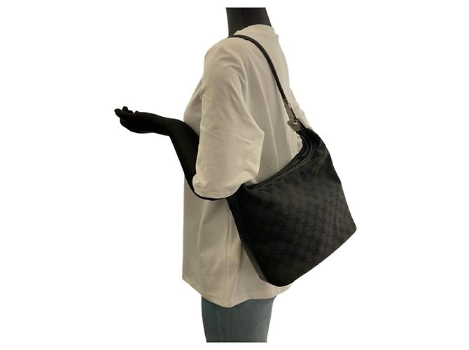 Bolsa de Ombro Gucci GG Canvas 2 em 1 Preto - vista 6