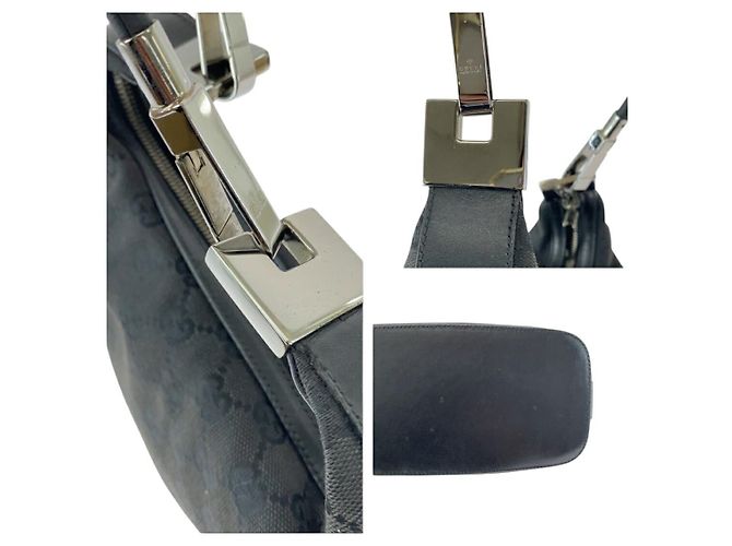 Bolsa de Ombro Gucci GG Canvas 2 em 1 Preto - vista 7