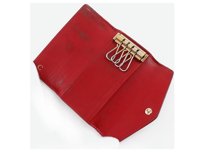 Louis Vuitton Multicles 4 Monogram Vernis Key Case Red - view 5