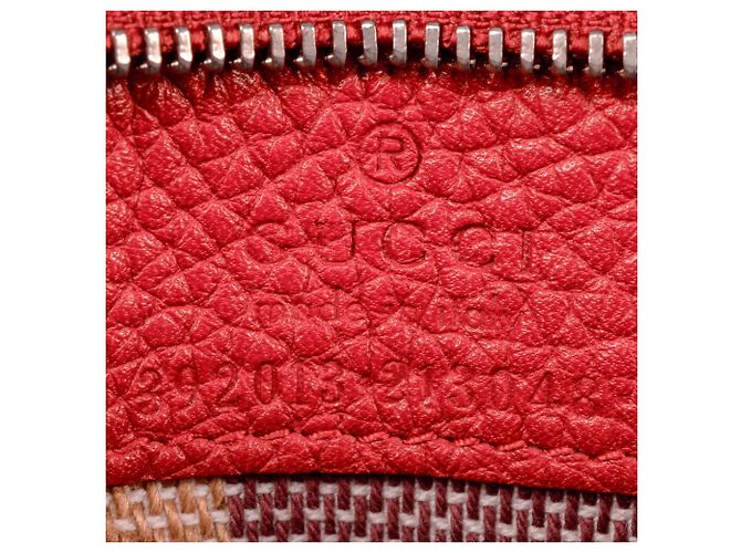Bamboo Borsa quotidiana Gucci in pelle rossa e bambù Rosso - vista 8