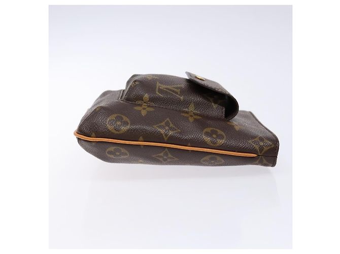 Clutch da polso Partition Louis Vuitton in tela Monogram Marrone - vista 3