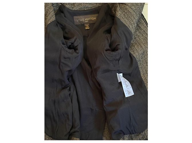 Giacca Louis Vuitton marrone in lana e seta - vista 8