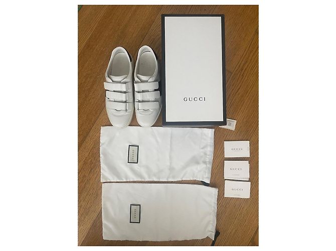 Sneakers Gucci Grip-Strap Bianco - vista 2