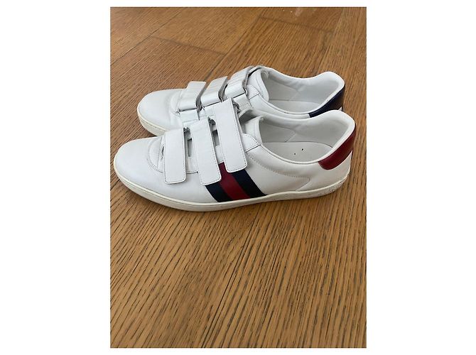 Sneakers Gucci Grip-Strap Bianco - vista 4