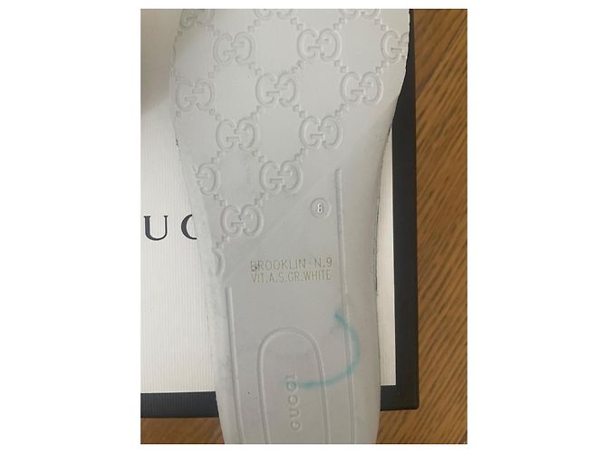 Sneakers Gucci Grip-Strap Bianco - vista 8