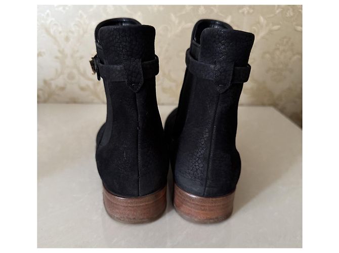 Stivaletti Louis Vuitton in pelle nera Nero - vista 13