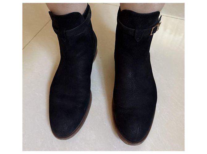 Stivaletti Louis Vuitton in pelle nera Nero - vista 3