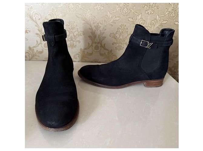 Stivaletti Louis Vuitton in pelle nera Nero - vista 7