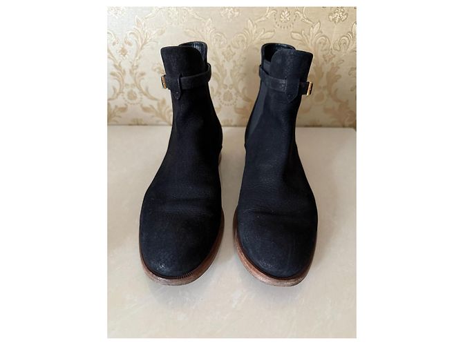 Stivaletti Louis Vuitton in pelle nera Nero - vista 8