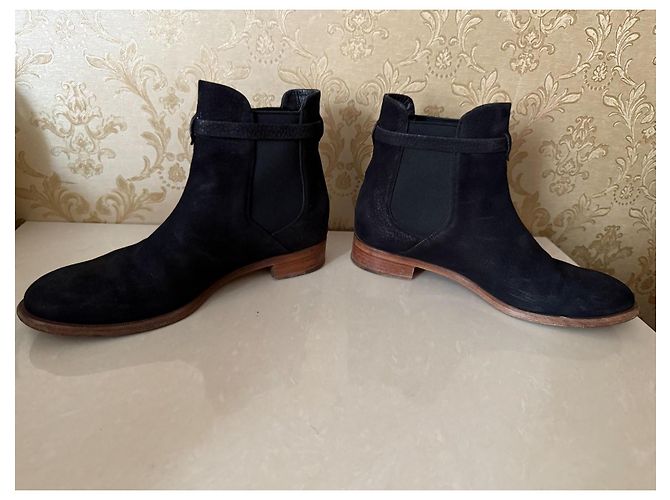 Stivaletti Louis Vuitton in pelle nera Nero - vista 9