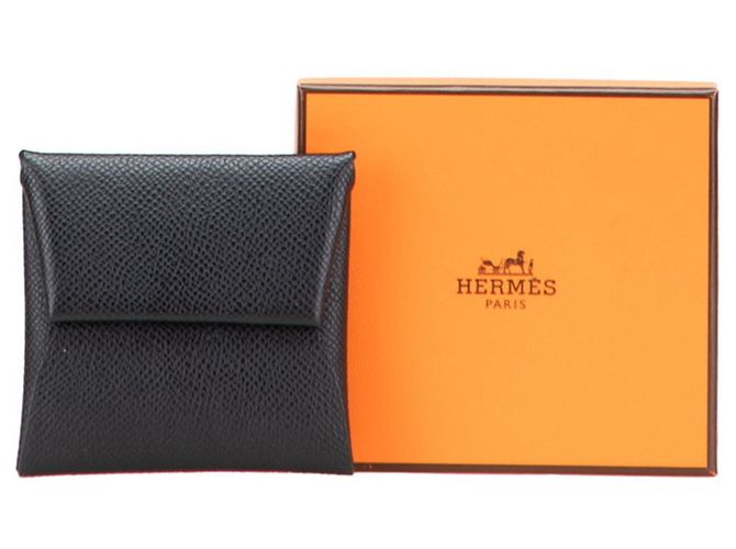 Monedero Bastia de Hermès en cuero Epsom negro - vista 10