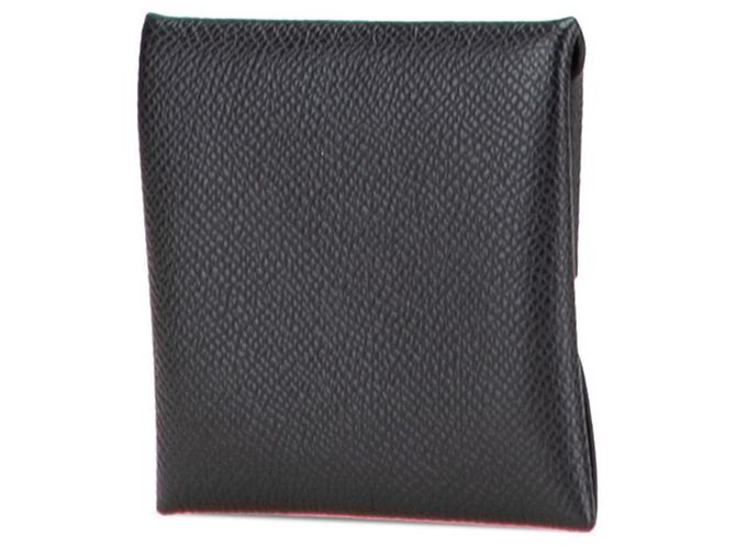 Monedero Bastia de Hermès en cuero Epsom negro - vista 2