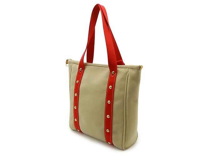 Bolso Tote MM Antigua de Louis Vuitton Roja Beige - vista 3