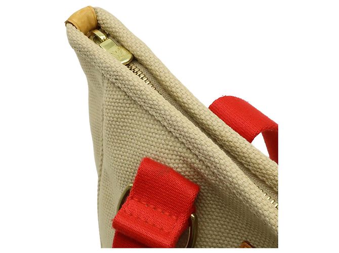 Bolso Tote MM Antigua de Louis Vuitton Roja Beige - vista 6