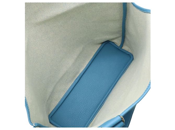 Hermès HERMES Borsa Tote Jardinier PM Blu Blu chiaro - vista 7