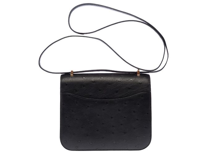 Hermès Borsa HERMES Constance in Pelle Esotica Nera - 102911 Nero - vista 4