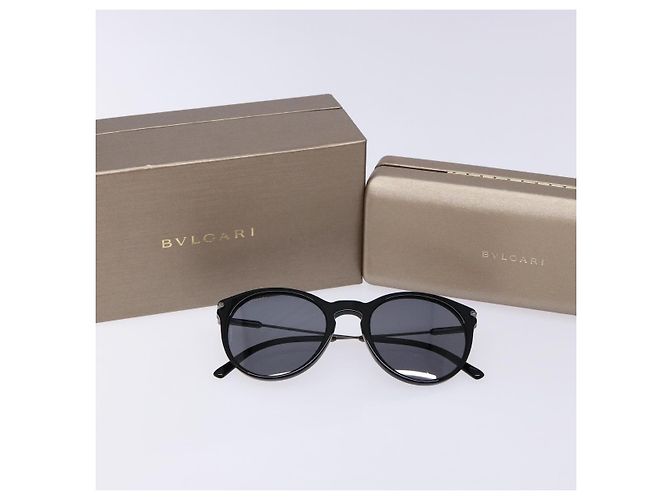 Bulgari Occhiali da sole BVLGARI Plastica Nera Auth BA5369V Nero - vista 12