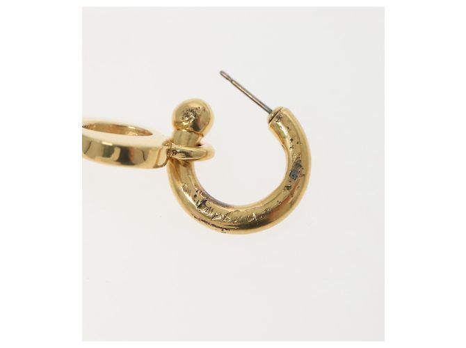 Orecchino Pierce in metallo dorato Christian Dior Auth bs29177 D'oro - vista 10