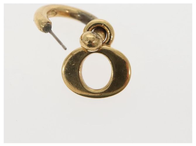 Orecchino Pierce in metallo dorato Christian Dior Auth bs29177 D'oro - vista 2