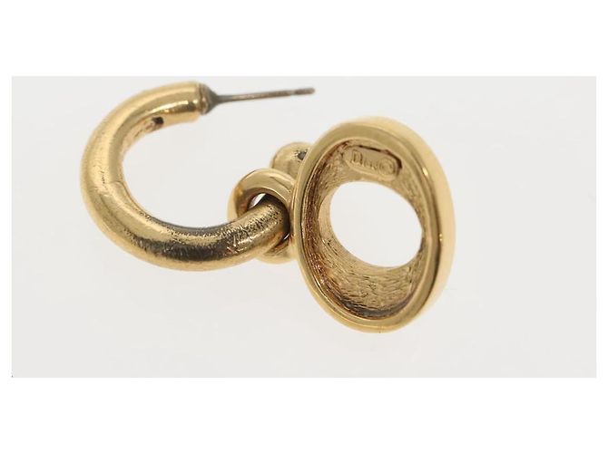 Orecchino Pierce in metallo dorato Christian Dior Auth bs29177 D'oro - vista 3