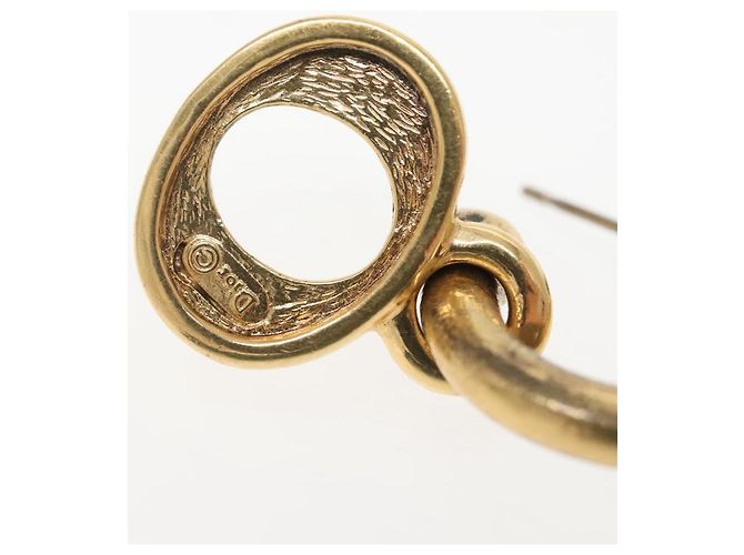 Orecchino Pierce in metallo dorato Christian Dior Auth bs29177 D'oro - vista 6