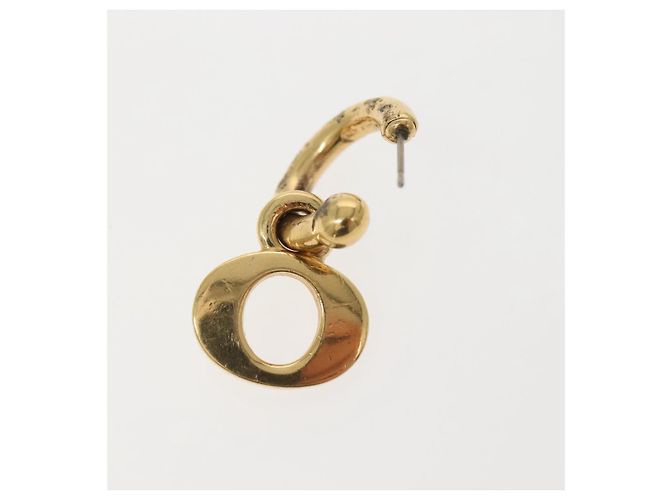 Orecchino Pierce in metallo dorato Christian Dior Auth bs29177 D'oro - vista 7