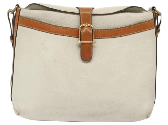Céline Borsa a Spalla in Pelle Bianca e Argento CELINE Auth bs29347 Bianco - vista 13