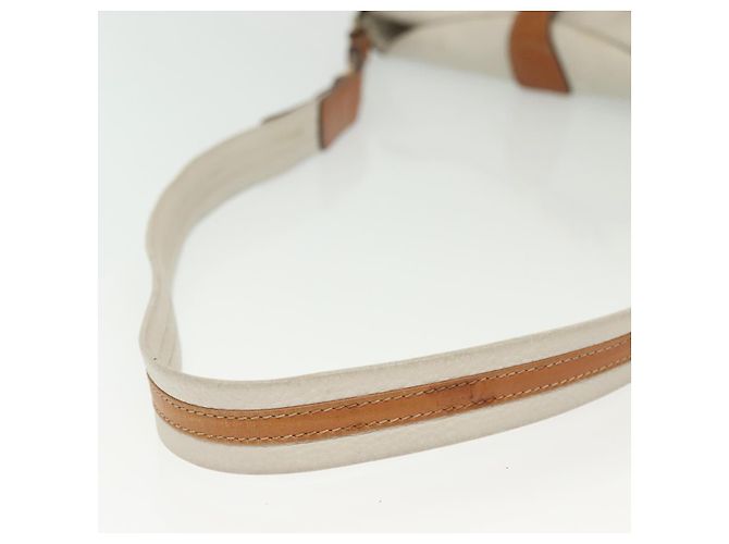 Céline Borsa a Spalla in Pelle Bianca e Argento CELINE Auth bs29347 Bianco - vista 7