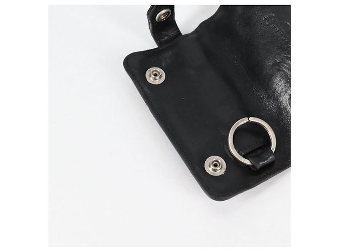 Chrome Hearts Key Case Leather Black Auth 138944M - view 11