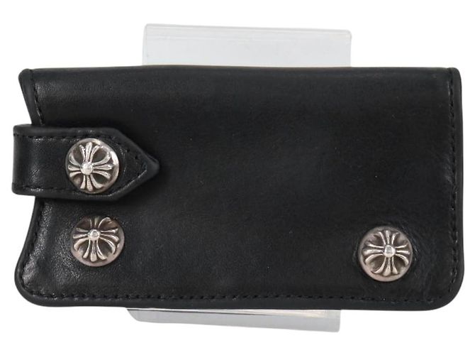 Chrome Hearts Key Case Leather Black Auth 138944M - view 13