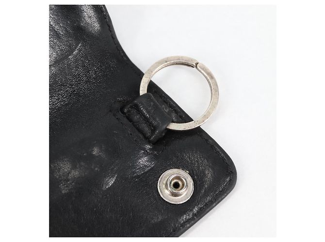Chrome Hearts Key Case Leather Black Auth 138944M - view 14