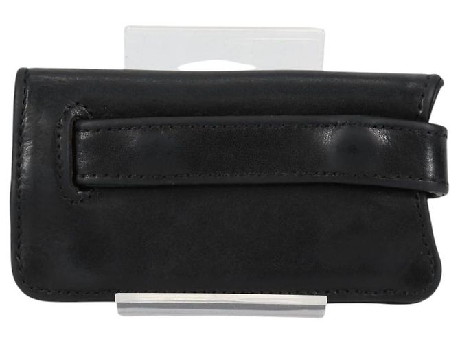 Chrome Hearts Key Case Leather Black Auth 138944M - view 2