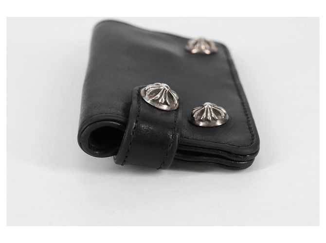 Chrome Hearts Key Case Leather Black Auth 138944M - view 3
