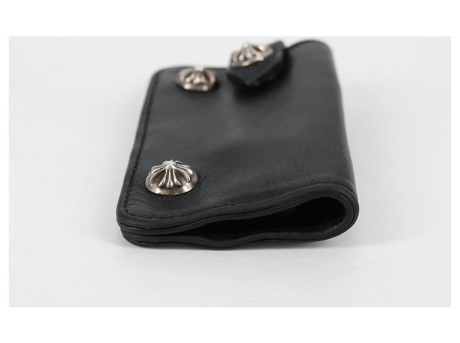 Chrome Hearts Key Case Leather Black Auth 138944M - view 4